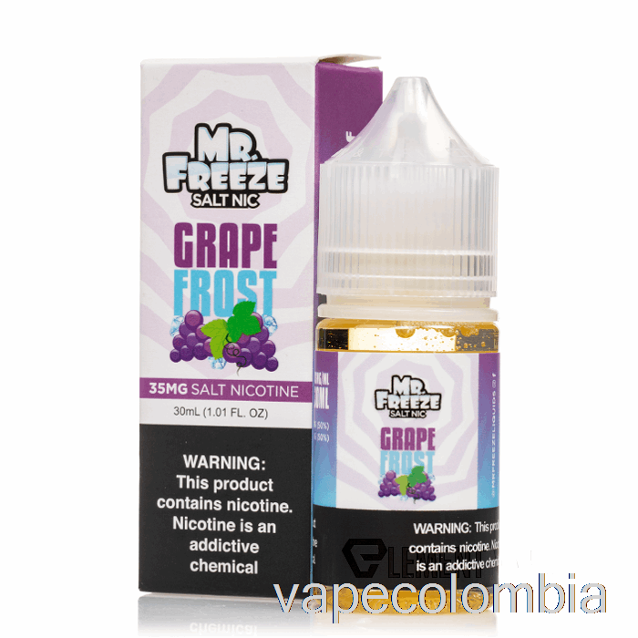 Kit Completo De Vapeo Uva Frost - Mr Frozen Salts - 30ml 50mg